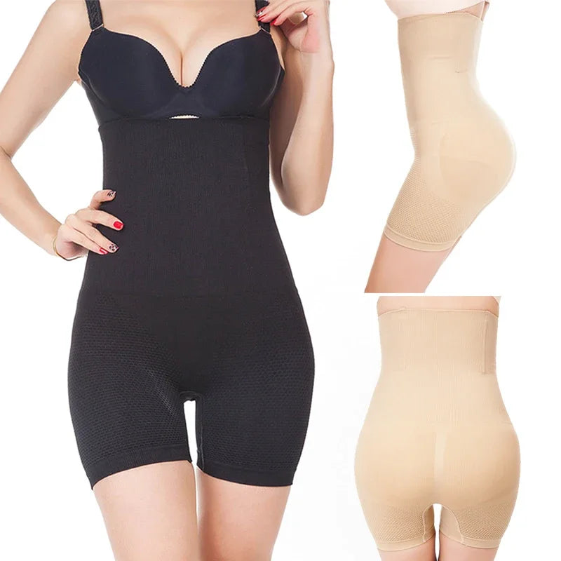 High-Waist Compression Body Shaper for Tummy and Thigh Control